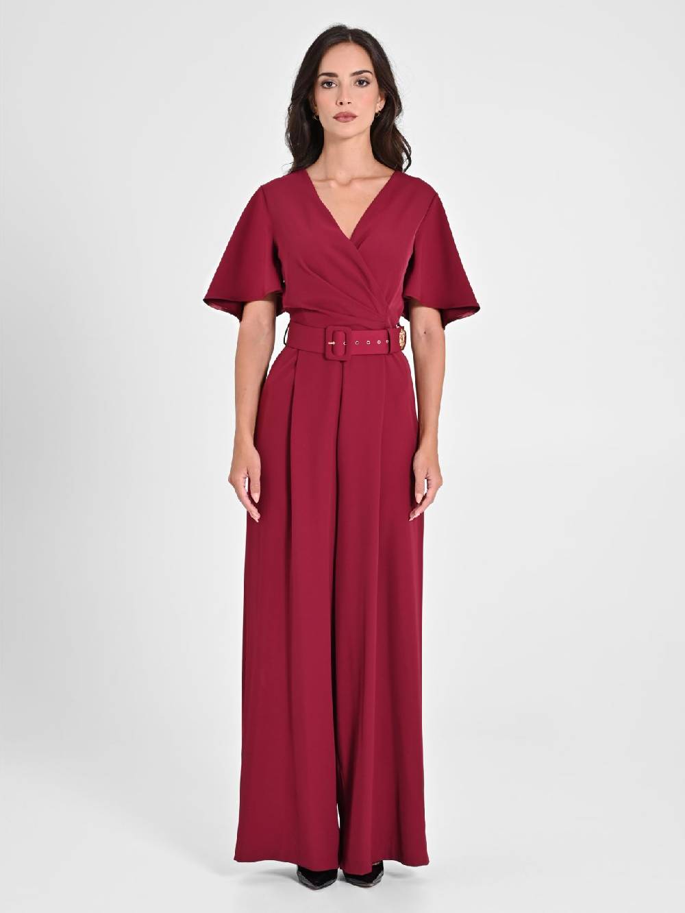 Rinascimento Tuta Con Maniche Ad Aletta Bordeaux