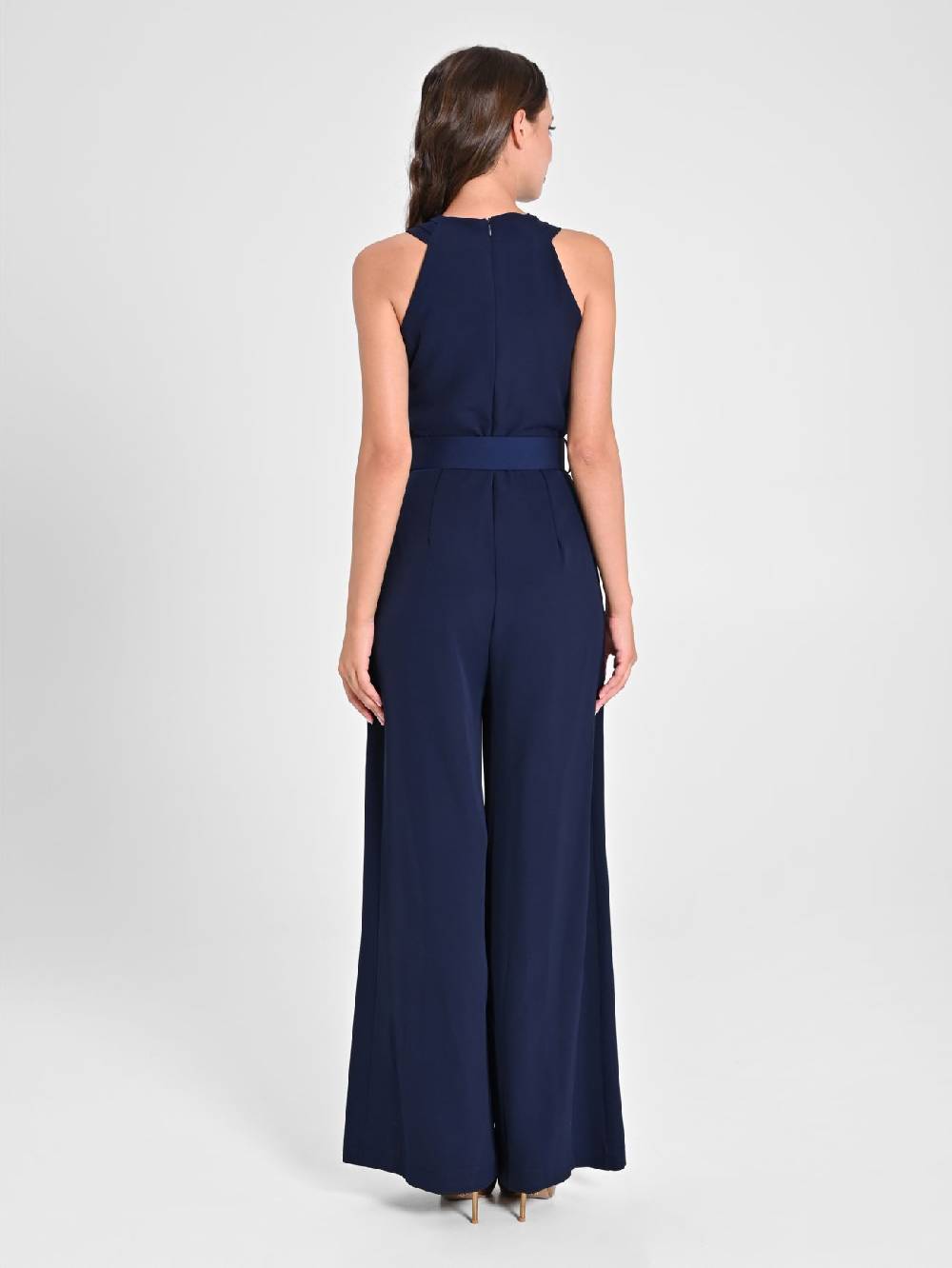 Rinascimento Tuta Con Scollo Intrecciato Blu Navy