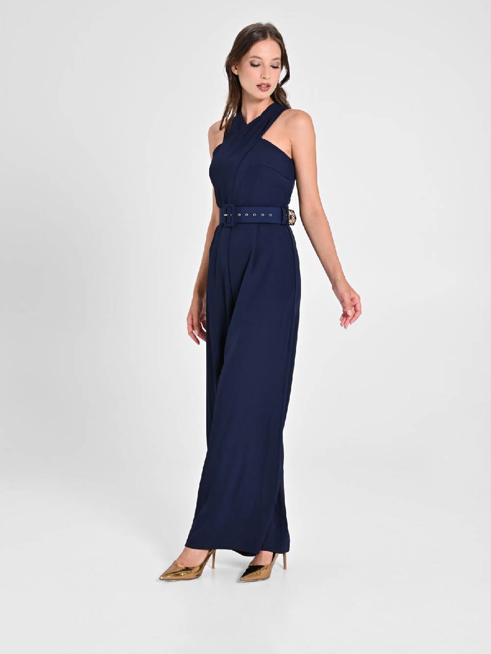 Rinascimento Tuta con Scollo intrecciato Blu Navy