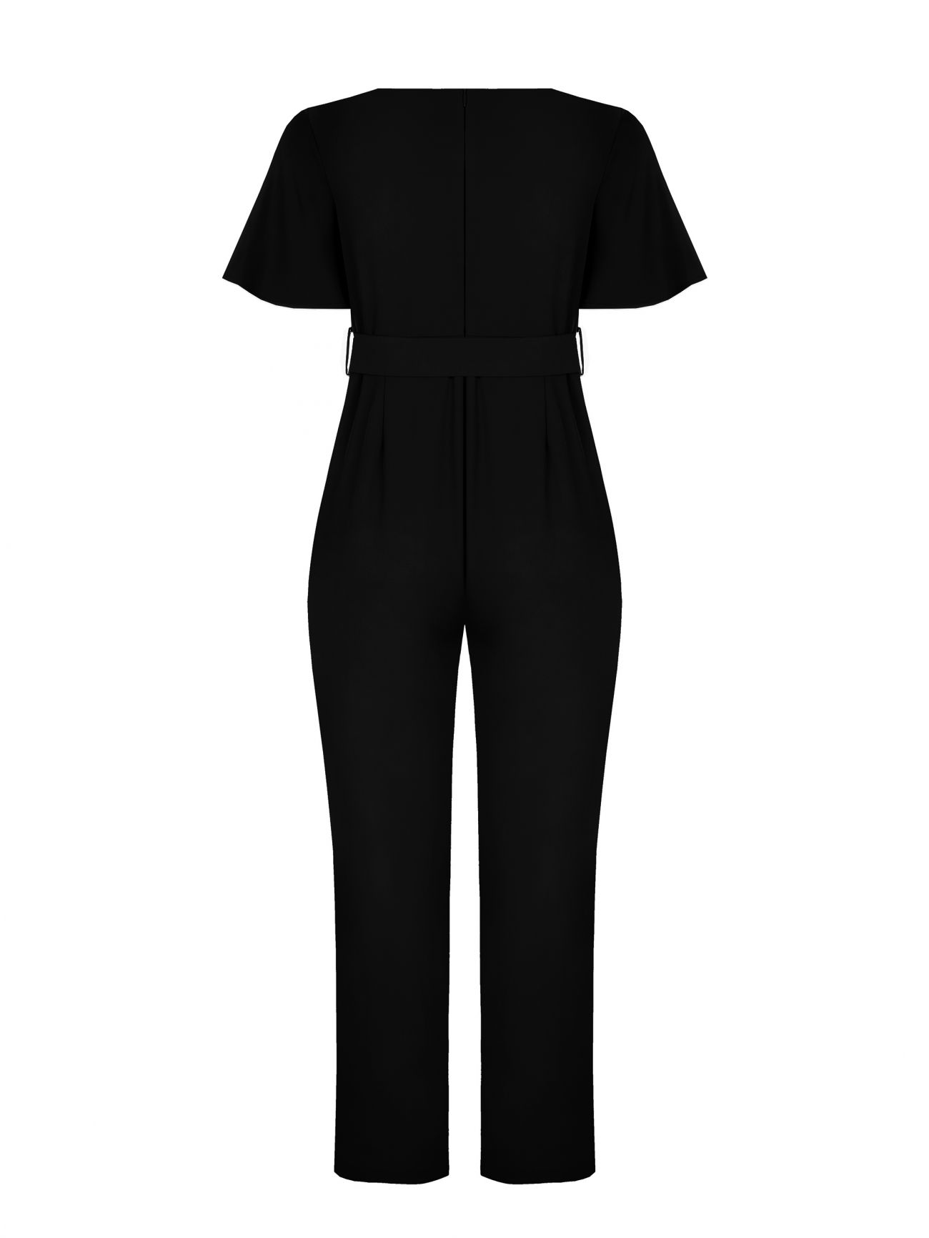 Rinascimento Tuta Curvy Con Cintura Nero