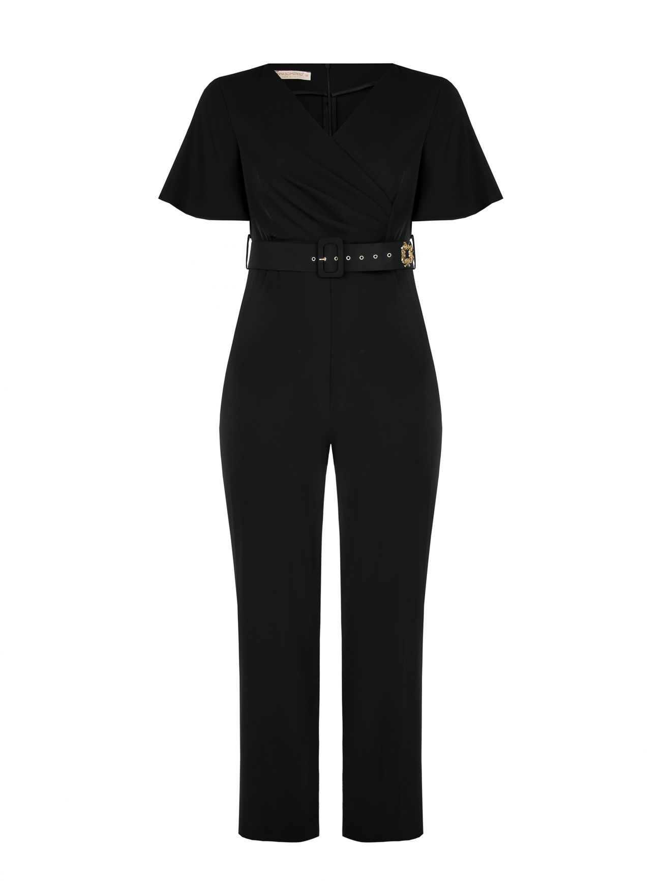 Rinascimento Tuta Curvy con Cintura Nero