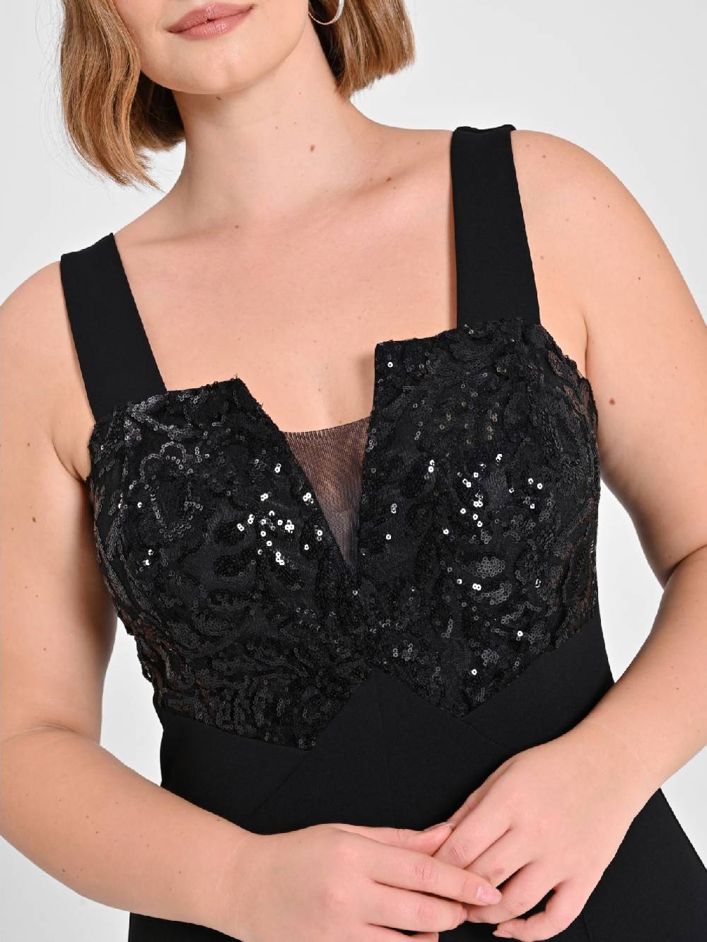 Rinascimento Tuta Curvy Con Corpino Paillettes