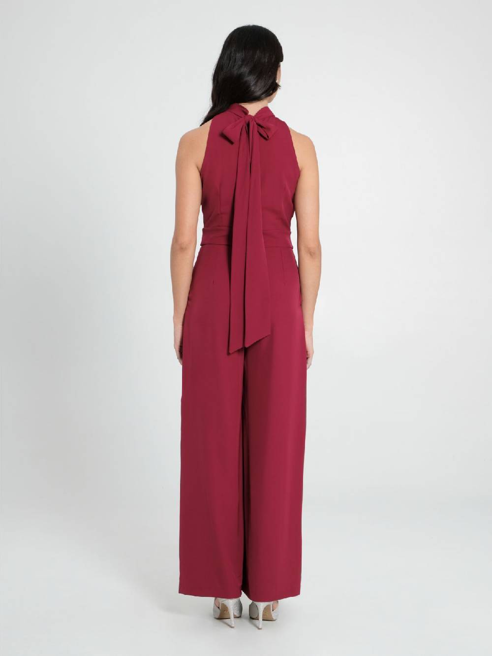 Rinascimento Tuta Pieghe Cucite Bordeaux