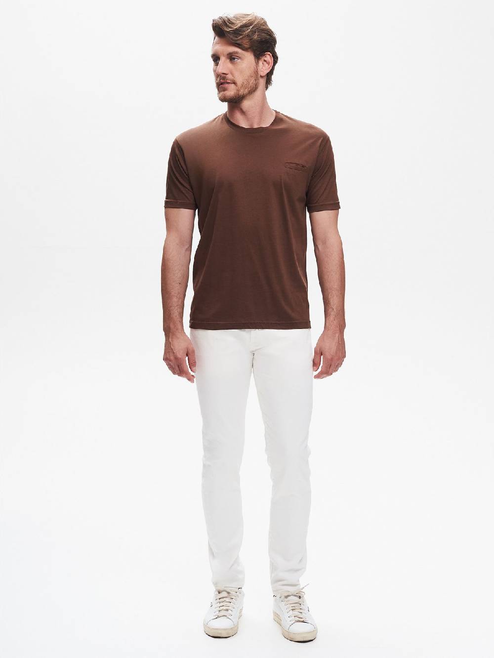 Rinascimento T-shirt Girocollo Uomo Taschino A Filetto QB24