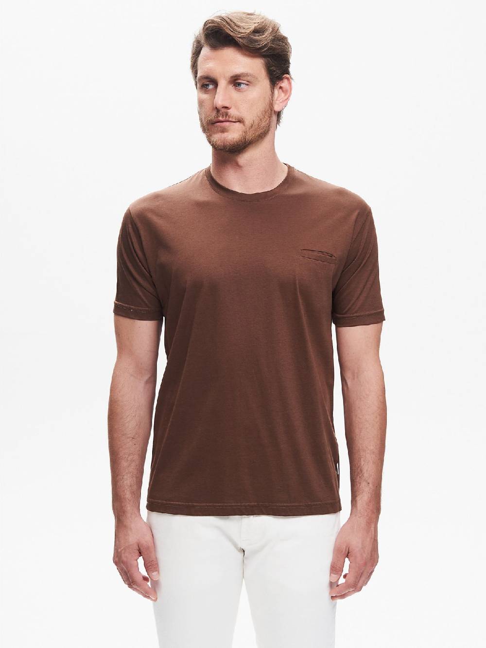 Rinascimento T-shirt Girocollo Uomo Taschino A Filetto QB24