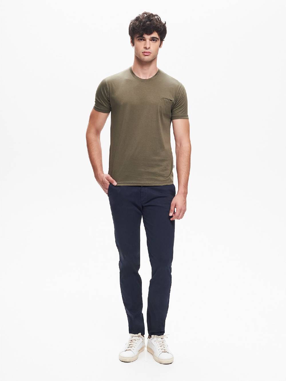 Rinascimento T-shirt Girocollo Uomo Taschino A Filetto QB24