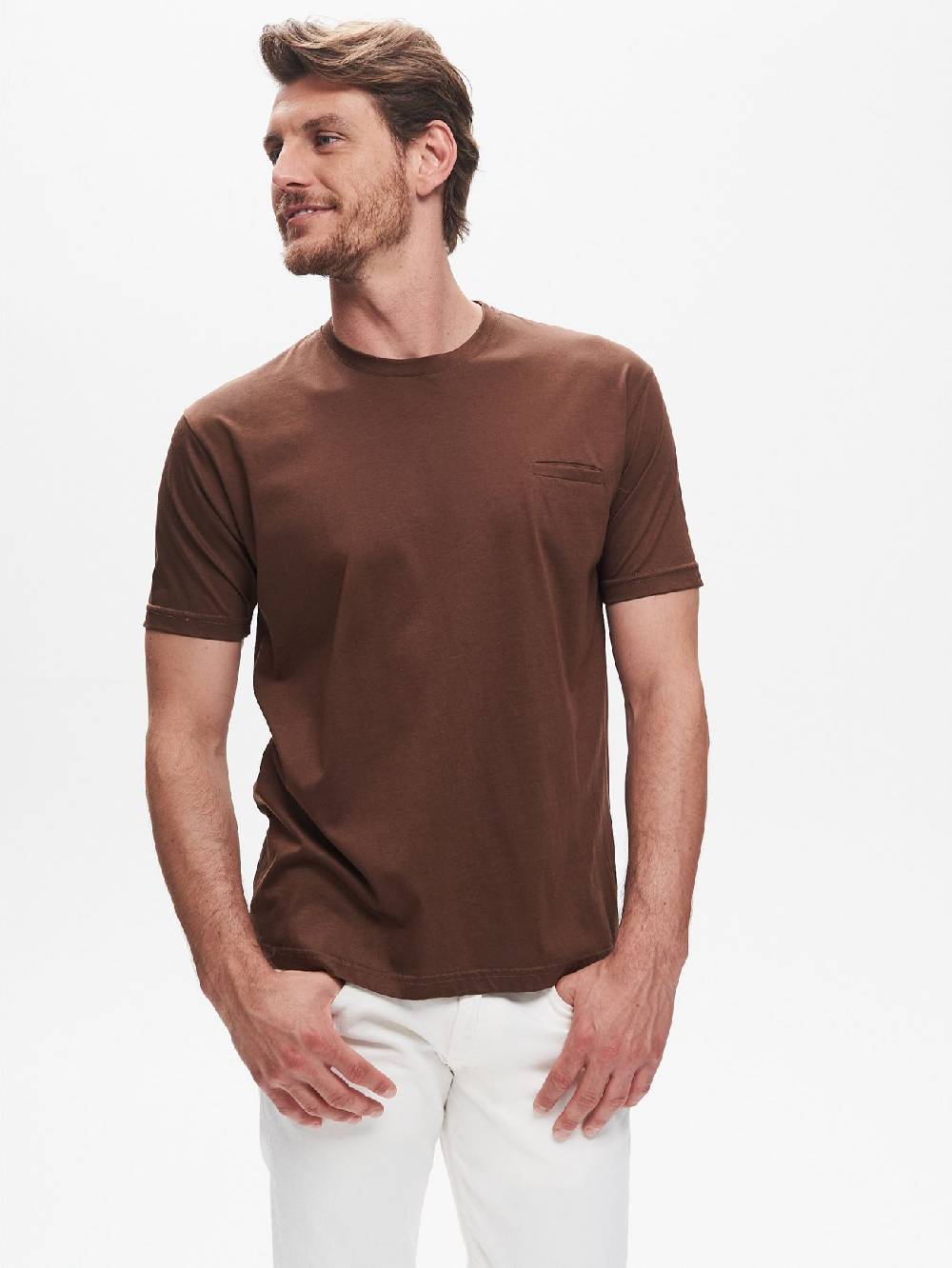 Rinascimento T-shirt Girocollo Uomo Taschino a Filetto QB24