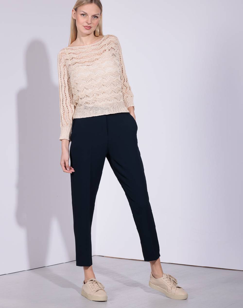 Risskio Anil - Pantalone classico in tessuto easy-iron