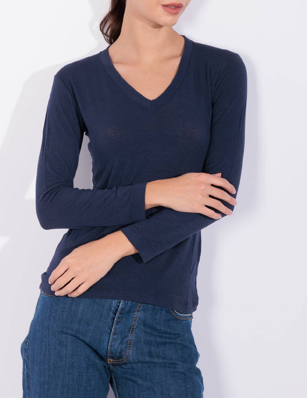 Risskio Naomi Winter Edition - Maglia scollo a "V" misto cashmere