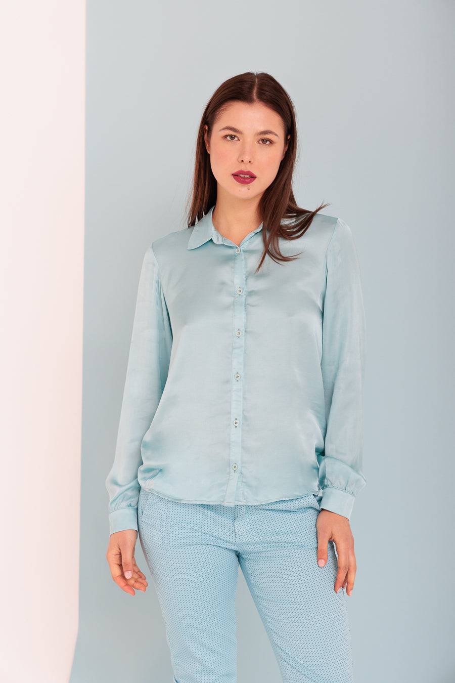 Risskio Olivia Summer Edition - Camicia in raso di viscosa