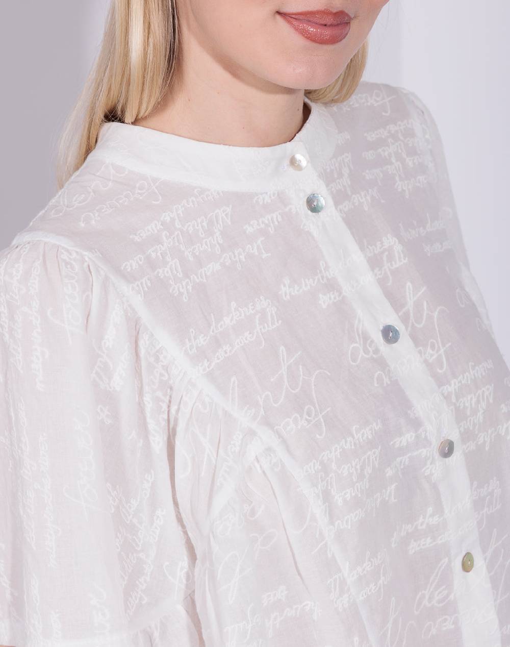 Risskio Adhira - Camicia In Mussola Ricamata