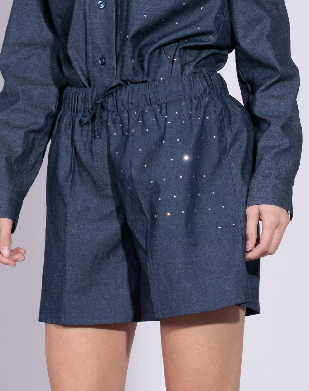 Risskio Aicha - Shorts con strass