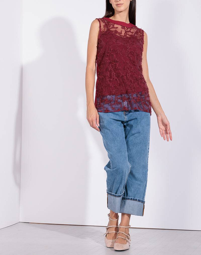 Risskio Allegra - Twin-set In Tulle Ricamato