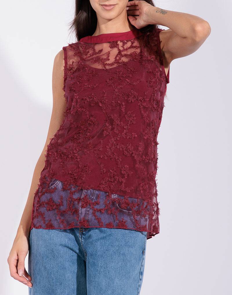 Risskio Allegra - Twin-set in tulle ricamato