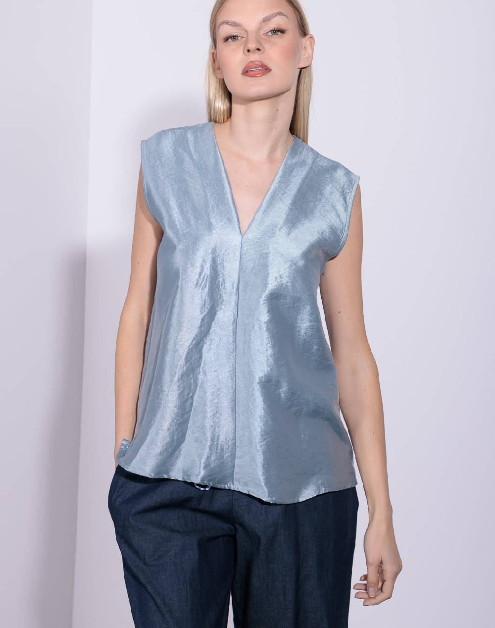 Risskio Amina - Blusa Scollo A "V"