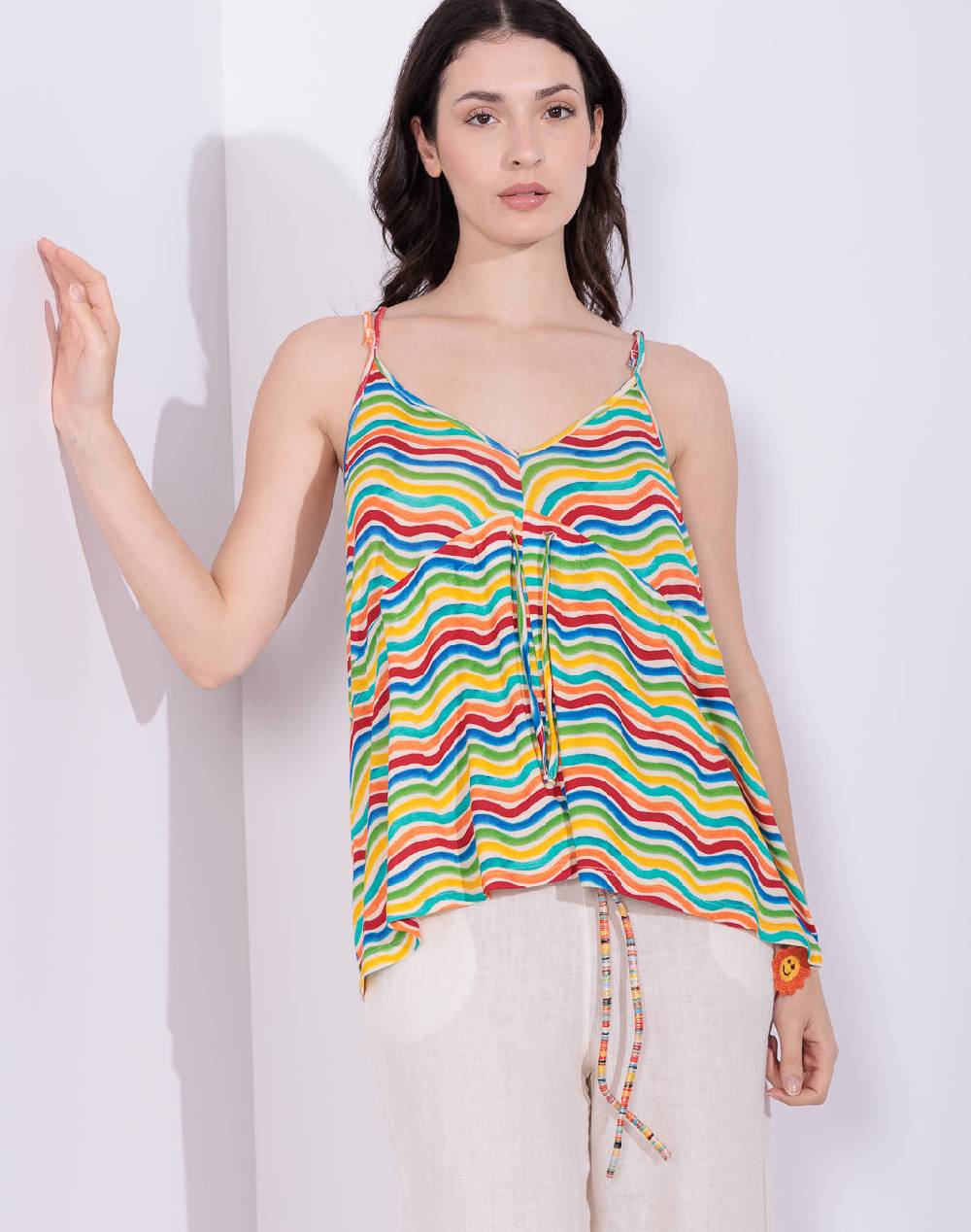 Risskio Angela - Top In Jersey Di Viscosa Stampata