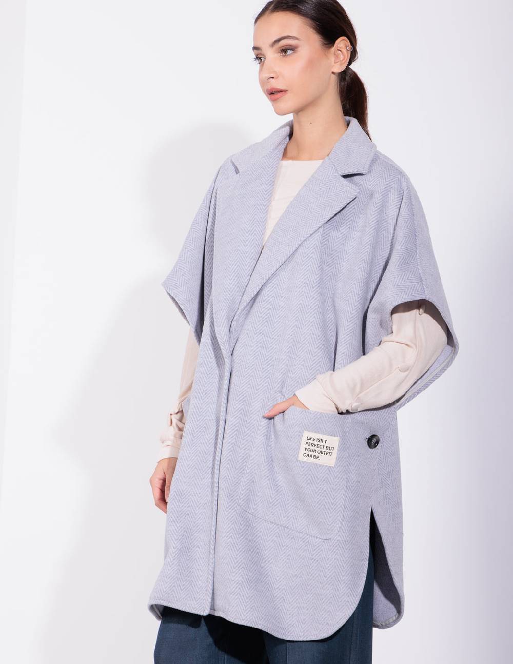 Risskio Arthur - Cappa in panno lavorato