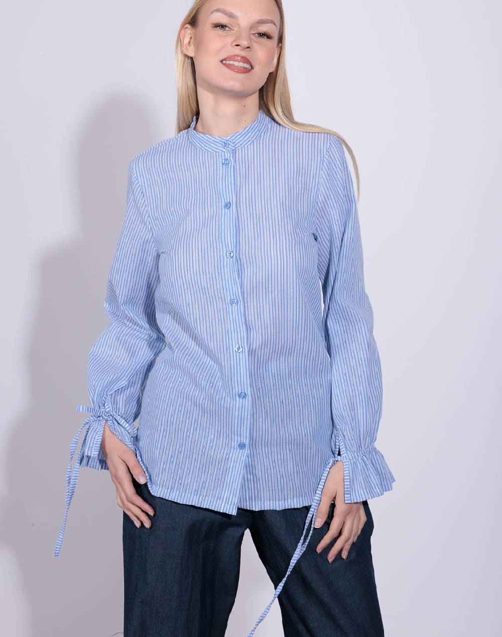 Risskio Aziza - Camicia in mussola traforata