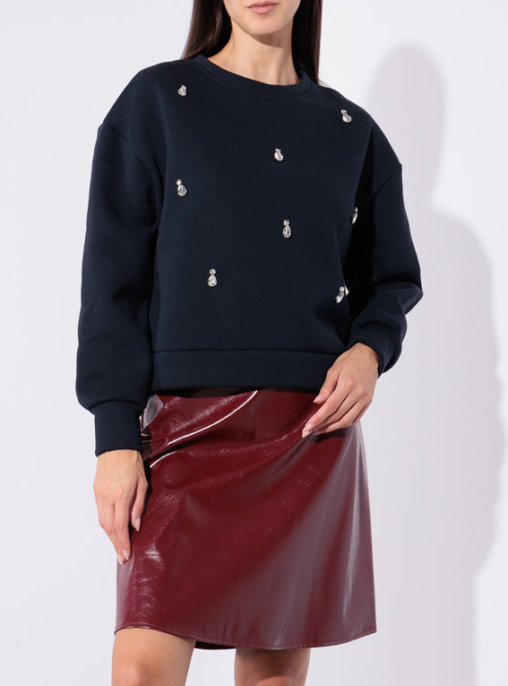 Risskio Benjamin - Felpa con applicazioni