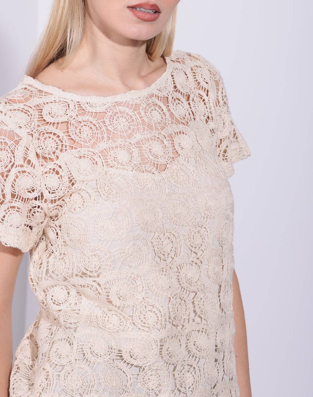 Risskio Bimalia - Top In Pizzo Crochet