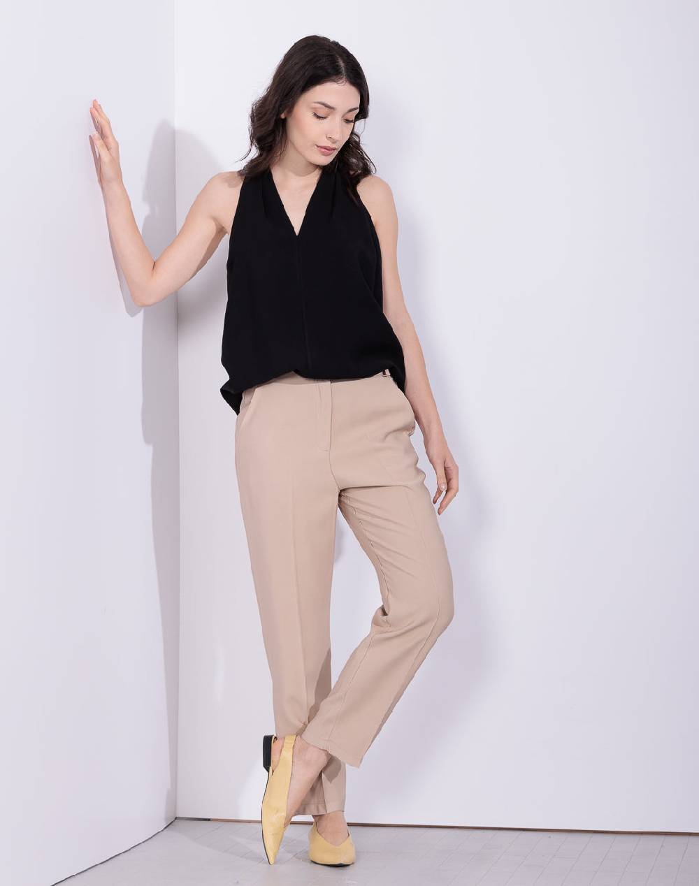 Risskio Blanco - Pantalone in misto viscosa