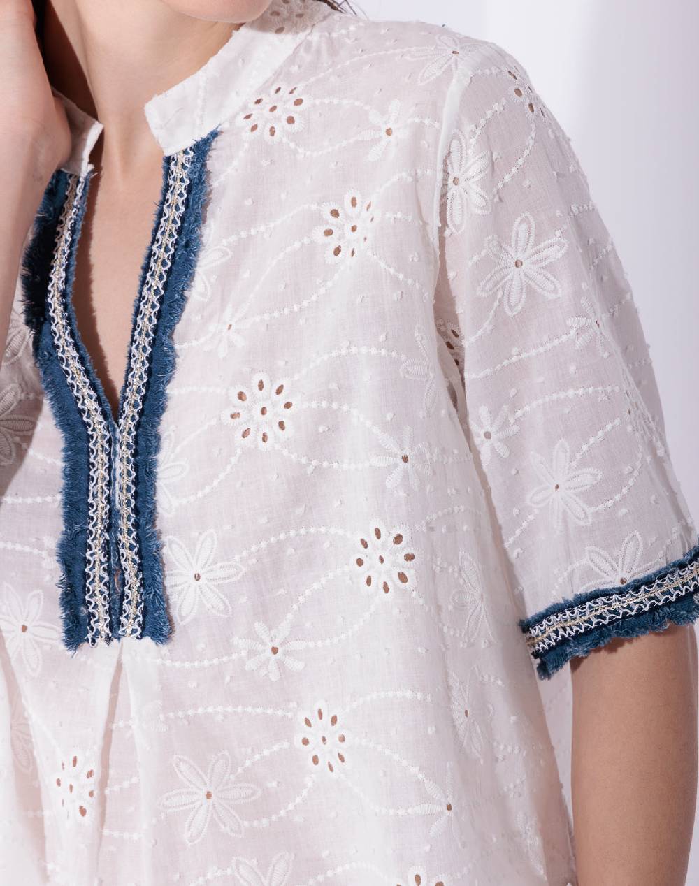 Risskio Conrado - Blusa In Pizzo San Gallo