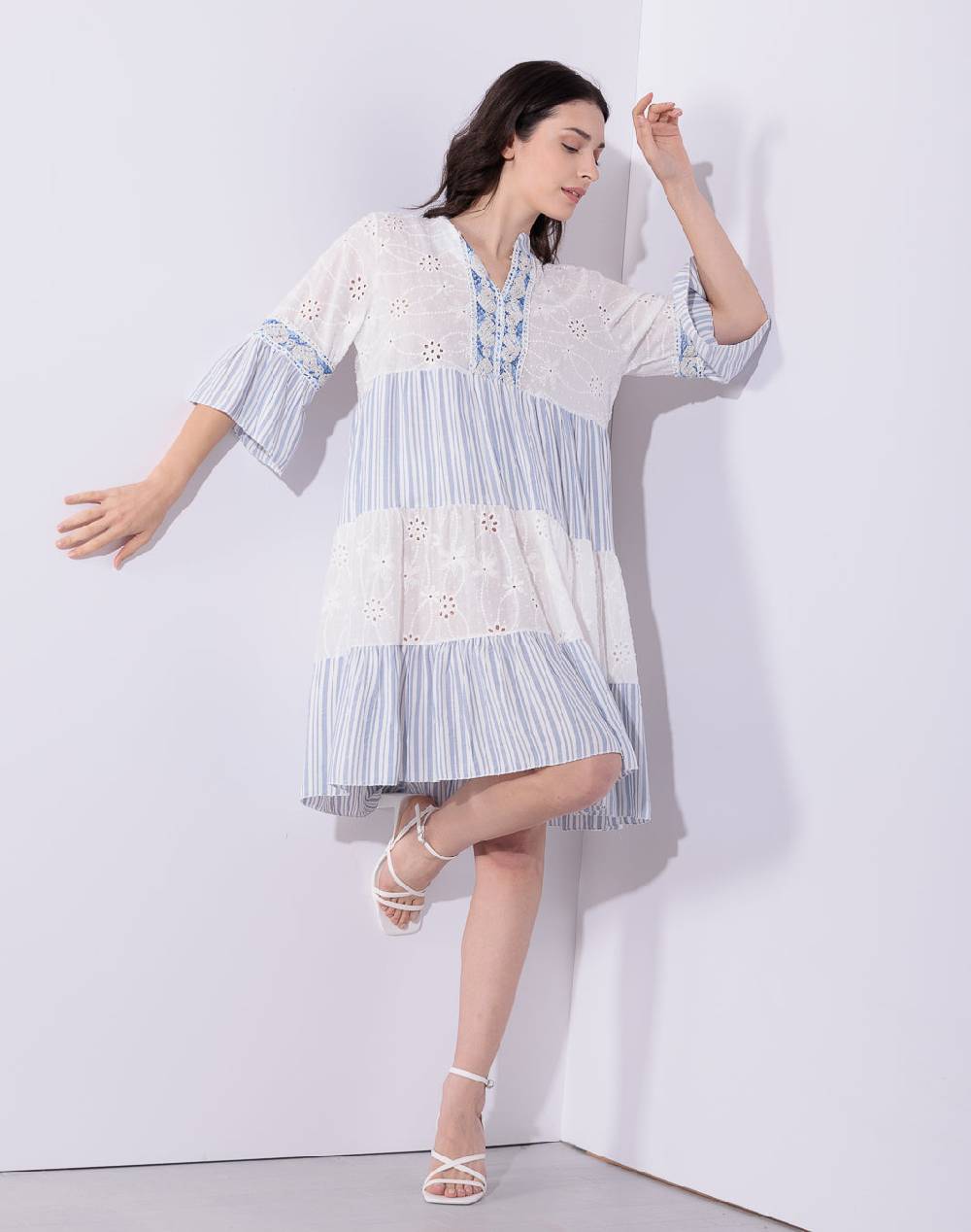 Risskio Cristobal - Abito corto a balze