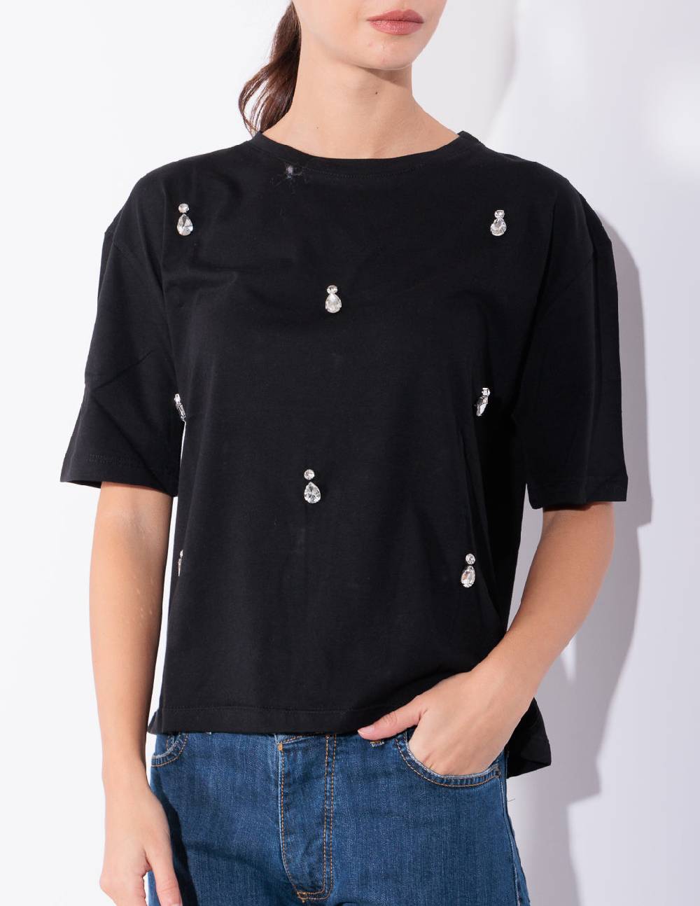 Risskio Daniel - T-shirt con gemme