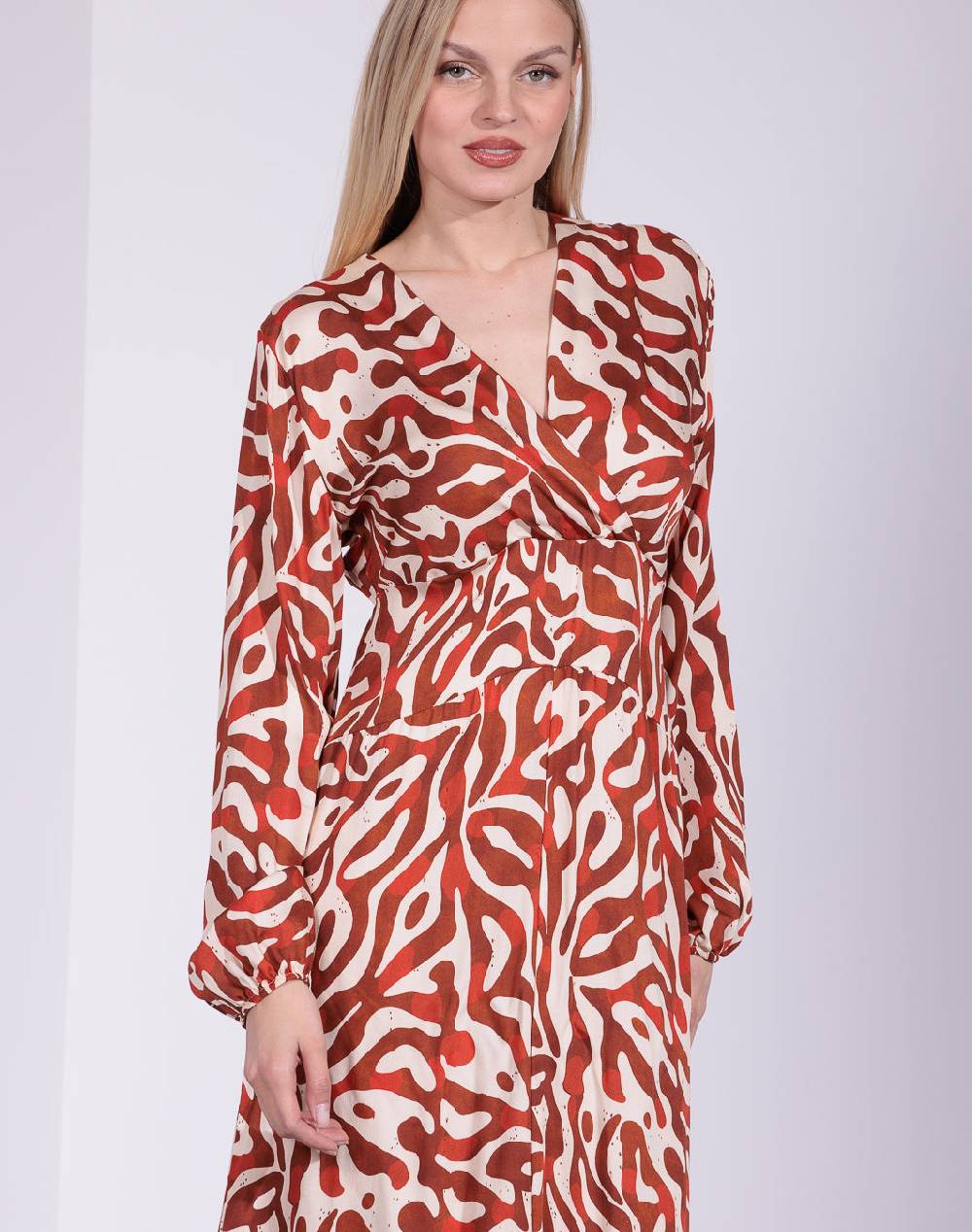 Risskio Denali - Abito Lungo In Viscosa Stampata