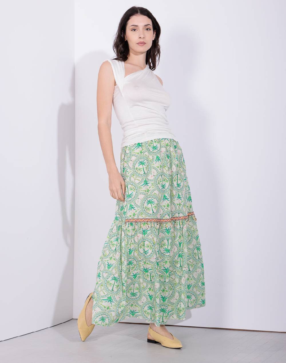 Risskio Domingo - Gonna in mussola di cotone