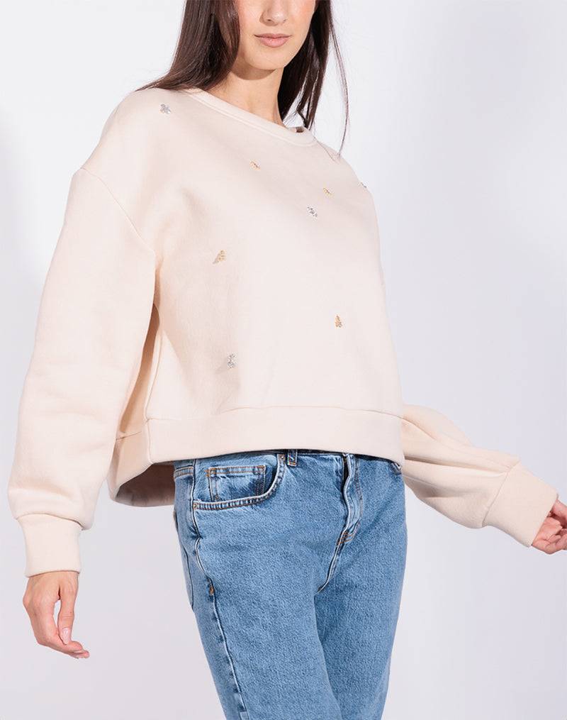 Risskio Elija - Felpa girocollo con applicazioni