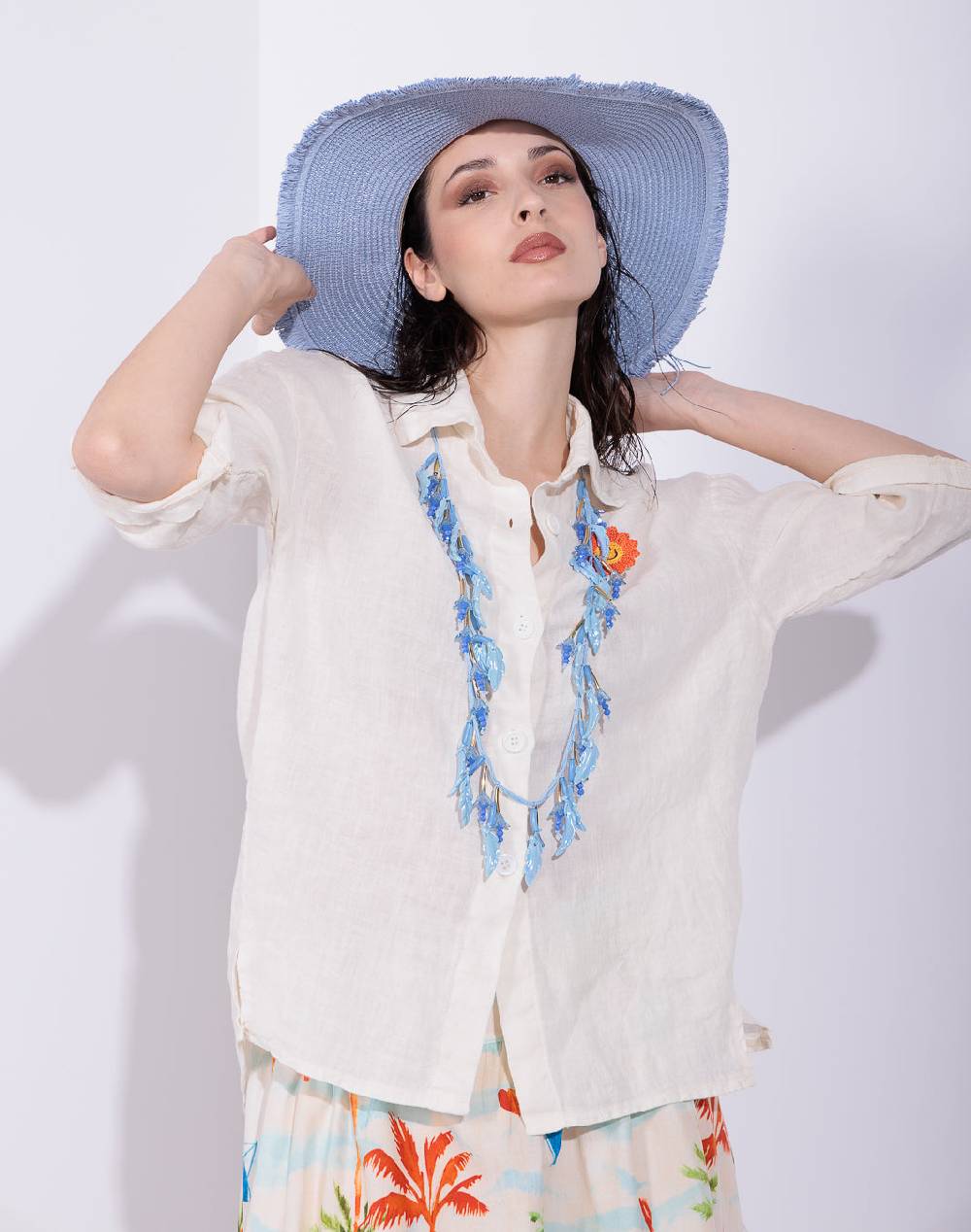 Risskio Fermin - Camicia In Lino Tinto Capo