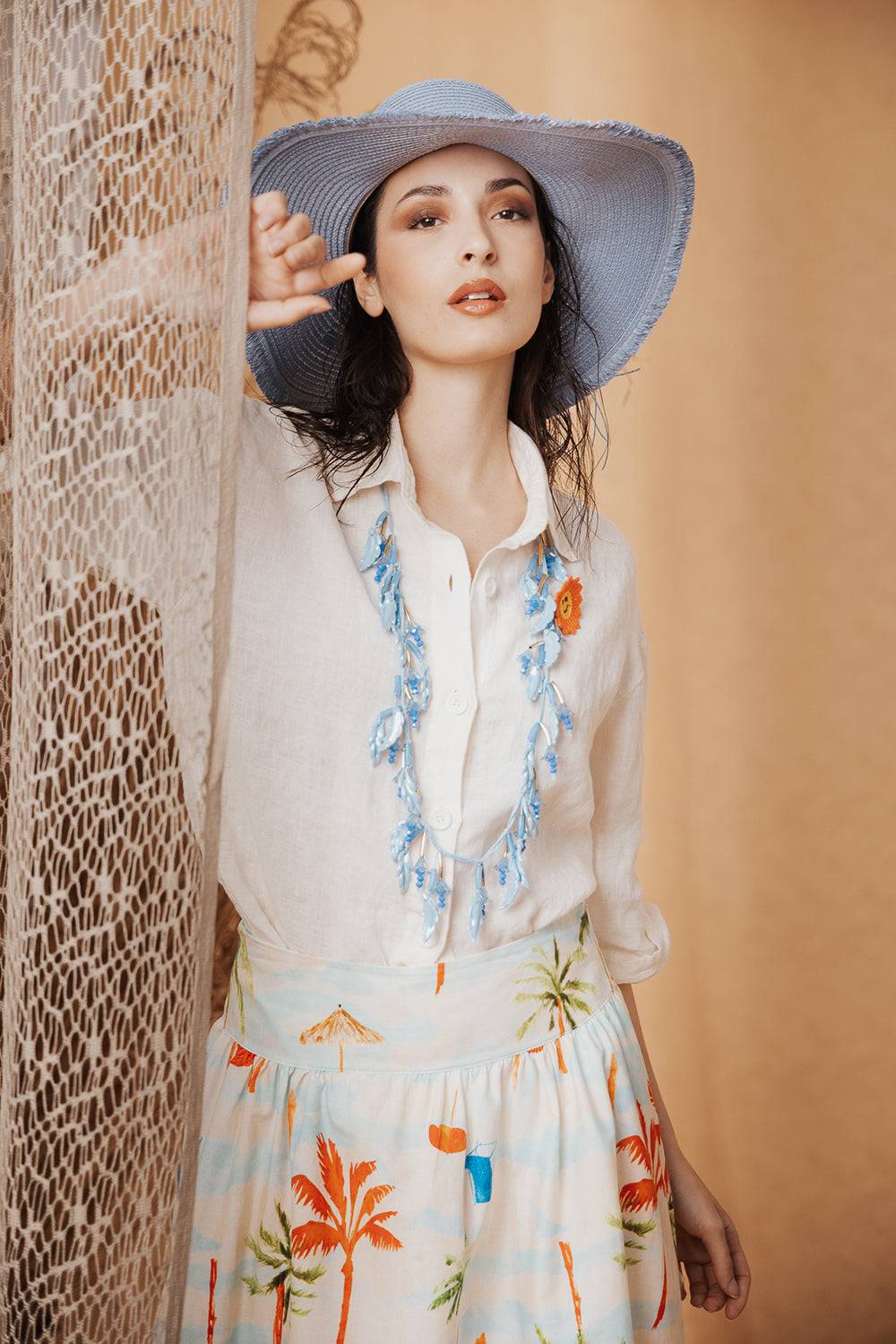 Risskio Fermin - Camicia in lino tinto capo