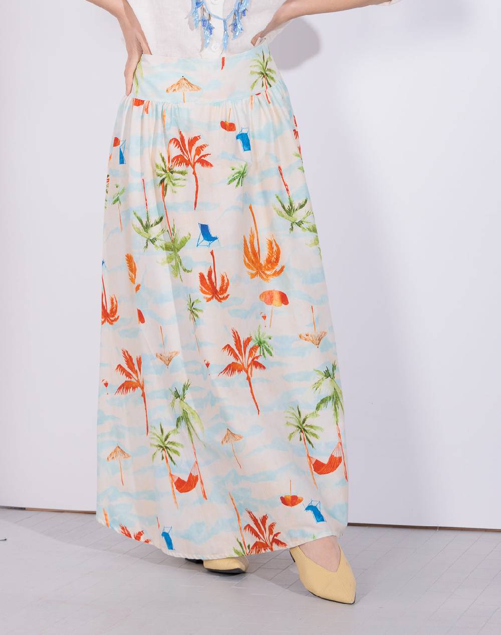 Risskio Gil - Gonna In Popeline Stampato