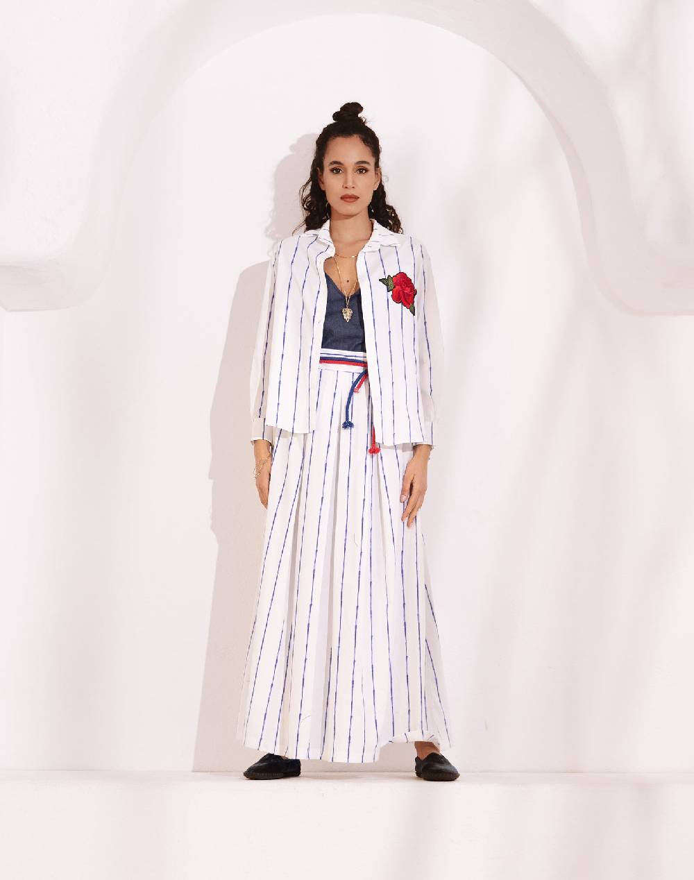 Risskio Habiba - Gonna in popeline di cotone