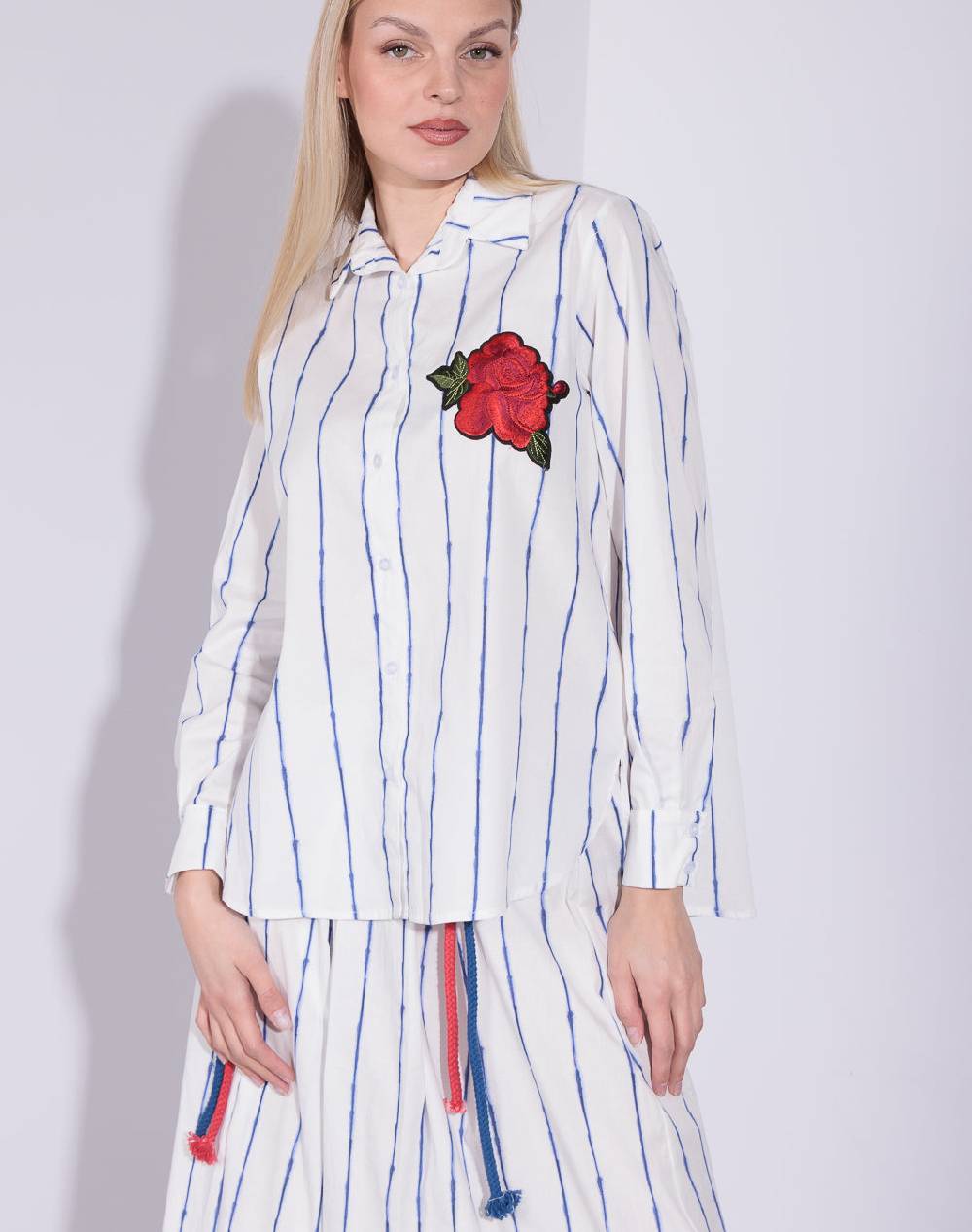 Risskio Hadiya - Camicia in popeline di cotone