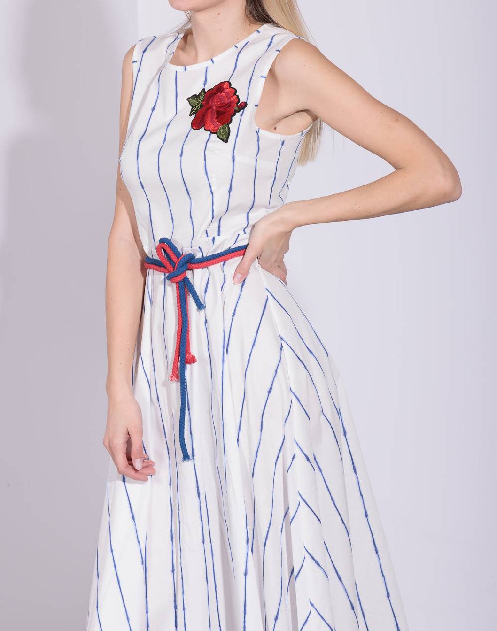 Risskio Ikram - Abito In Popeline Di Cotone