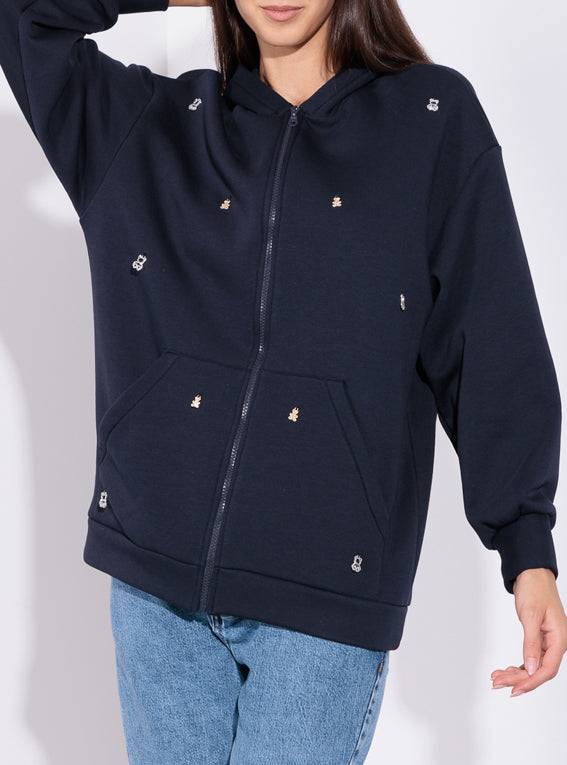 Risskio James - Felpa con applicazioni