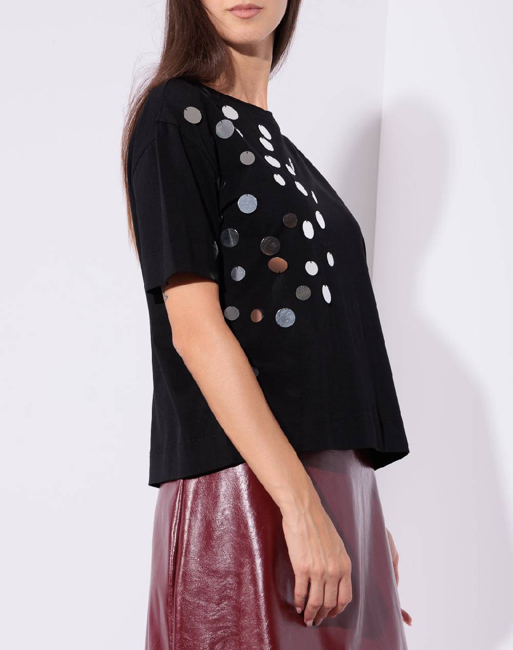 Risskio Levi - T-shirt Con Maxi Paillettes