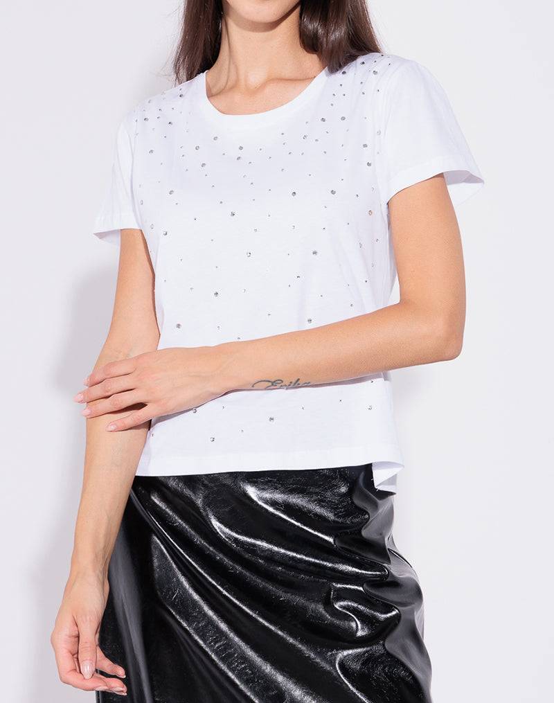 Risskio Lucas - T-shirt Con Strass