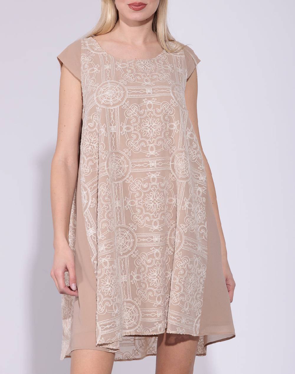 Risskio Nala - Abito In Georgette Ricamata