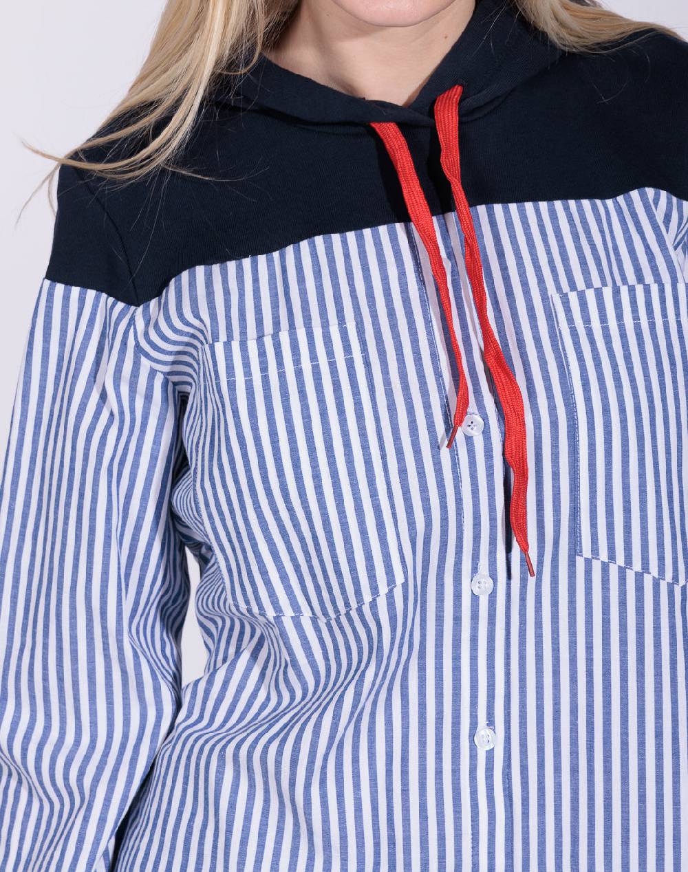 Risskio Nour - Camicia Con Cappuccio