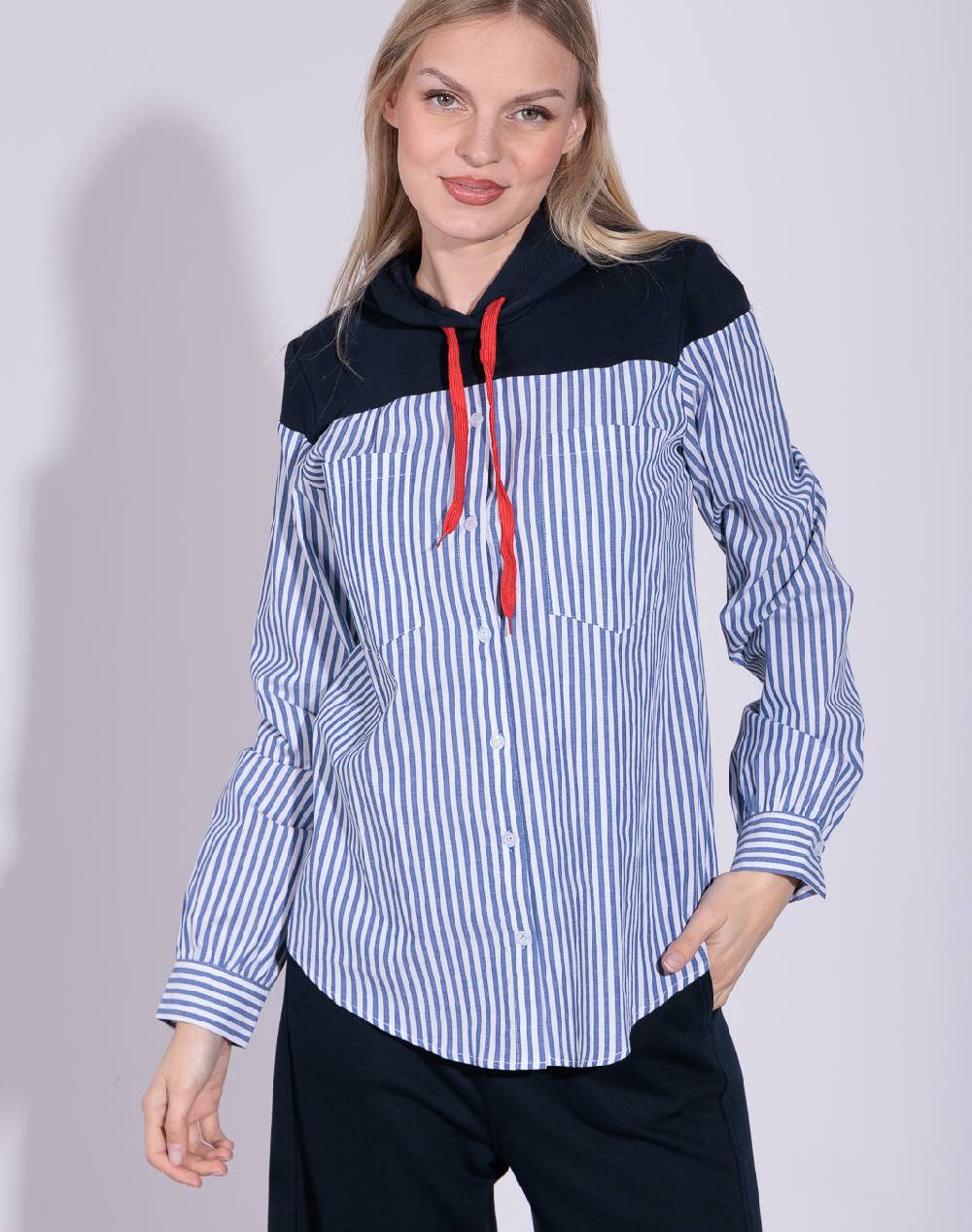 Risskio Nour - Camicia con cappuccio