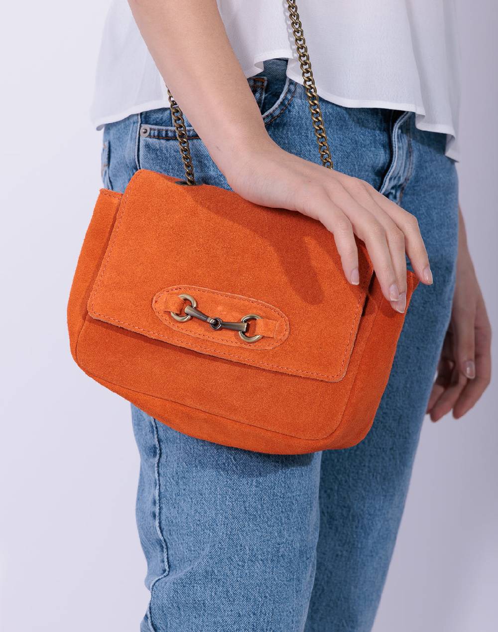 Risskio Olympia - Borsa In Pelle Scamosciata