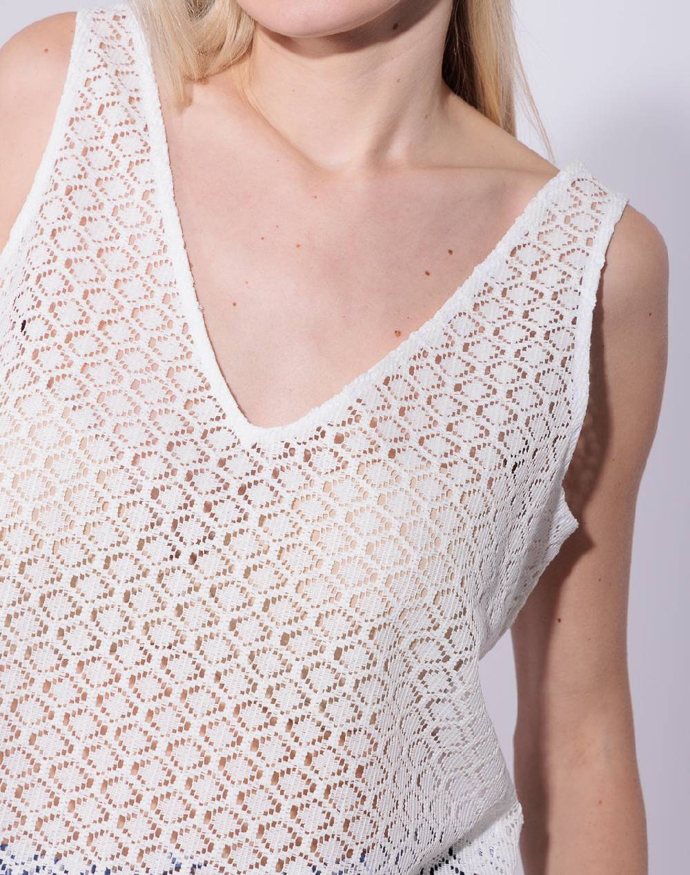 Risskio Ravil - Top Double Face In Pizzo