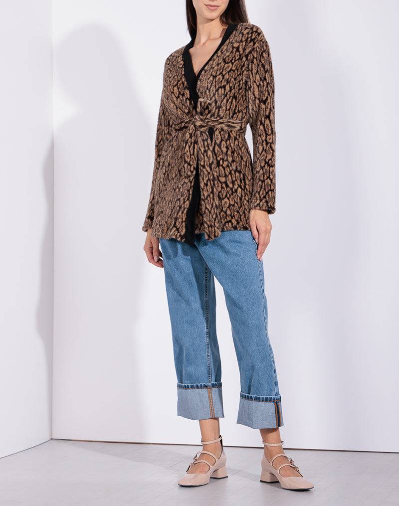 Risskio Rowan - Cardigan Leopardato
