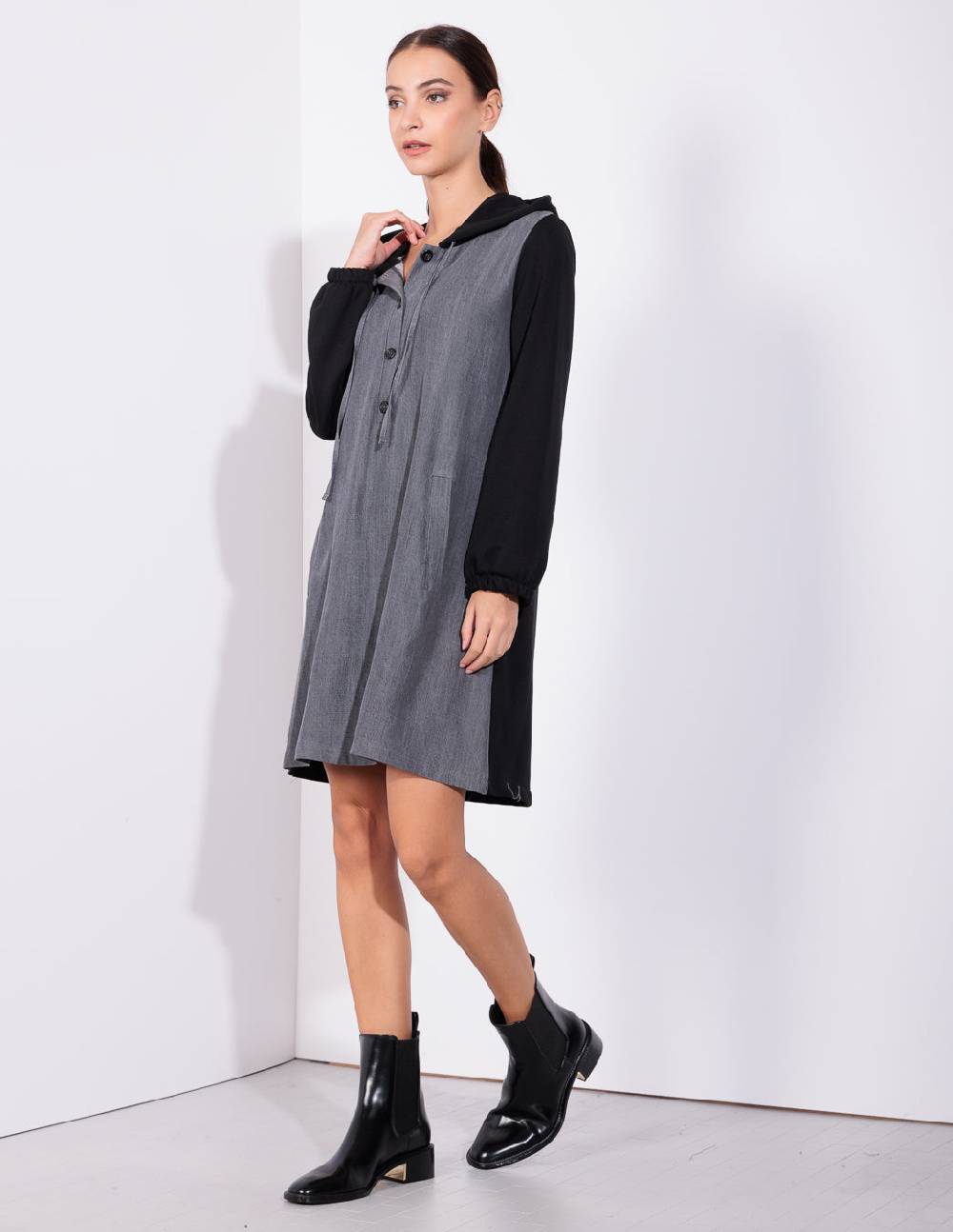 Risskio Vera - Abito bi-materico