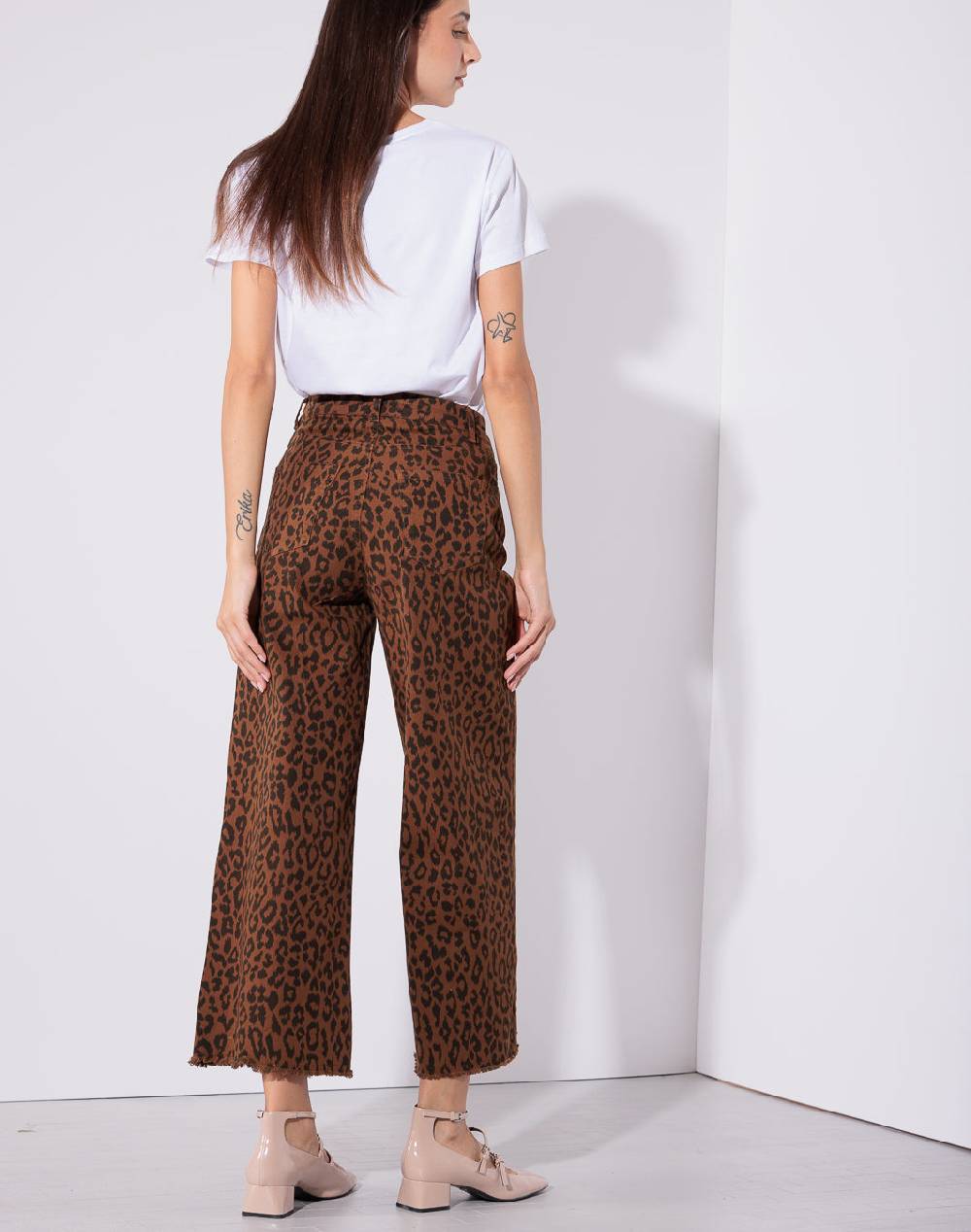 Risskio Sirrah Animalier - Pantalone Cropped Stampato
