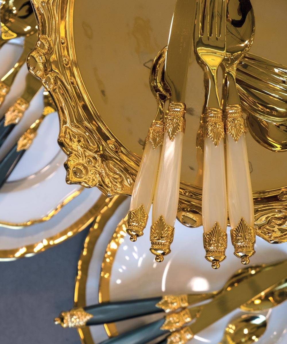 Rivadossi Sandro Arianna Oro 4 Pezzi Tavola