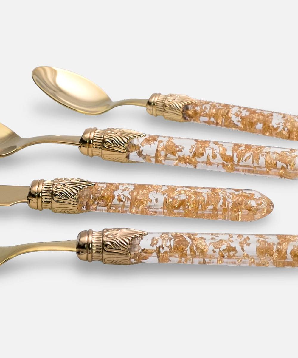 Rivadossi Sandro Luna Dorato 4 Pezzi Tavola